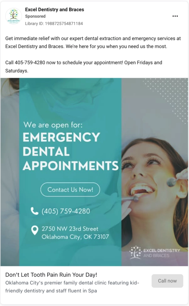 Facebook Ads for Dental Clinics Usa
