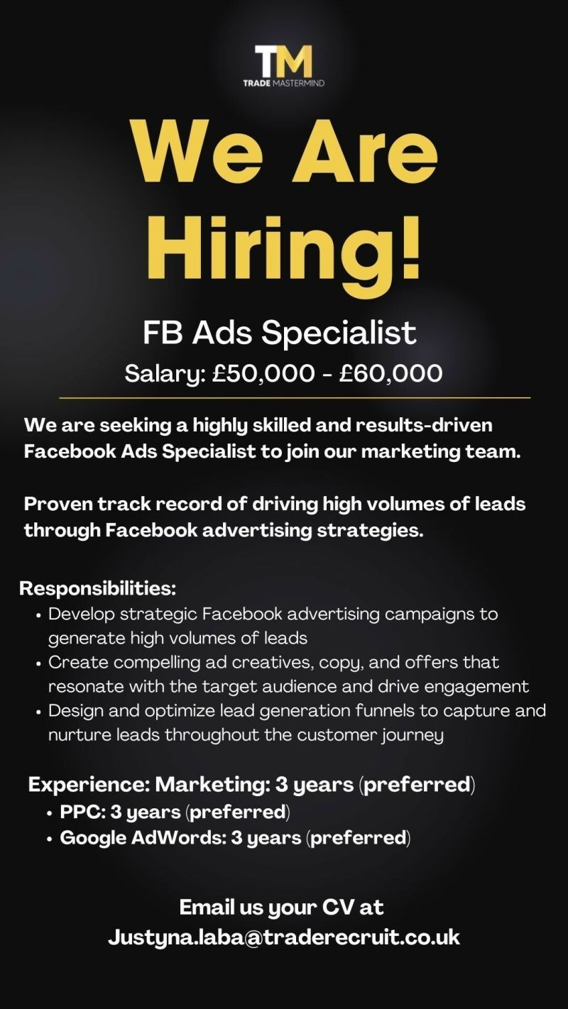 Facebook Ads Specialist Uk