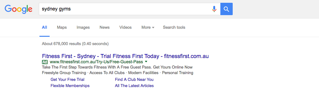 Google Ads for Personal Trainers Sydney