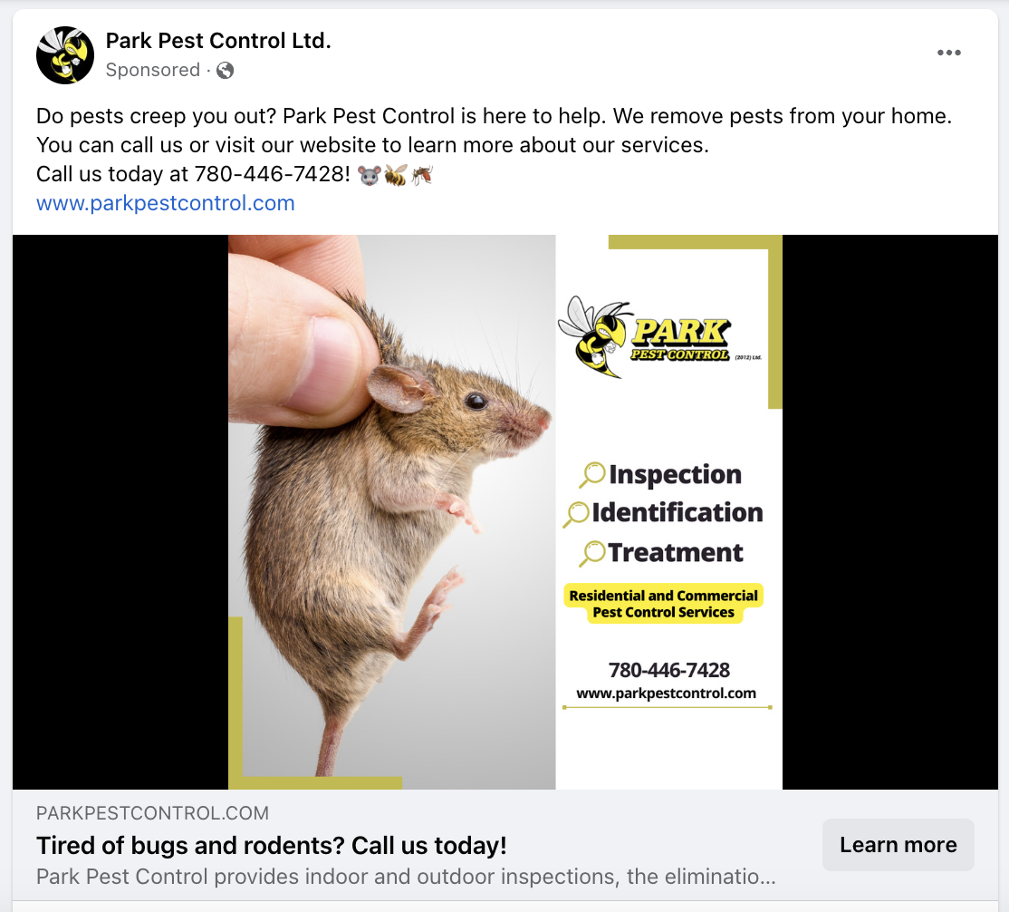 Pest Control Facebook Marketing Usa